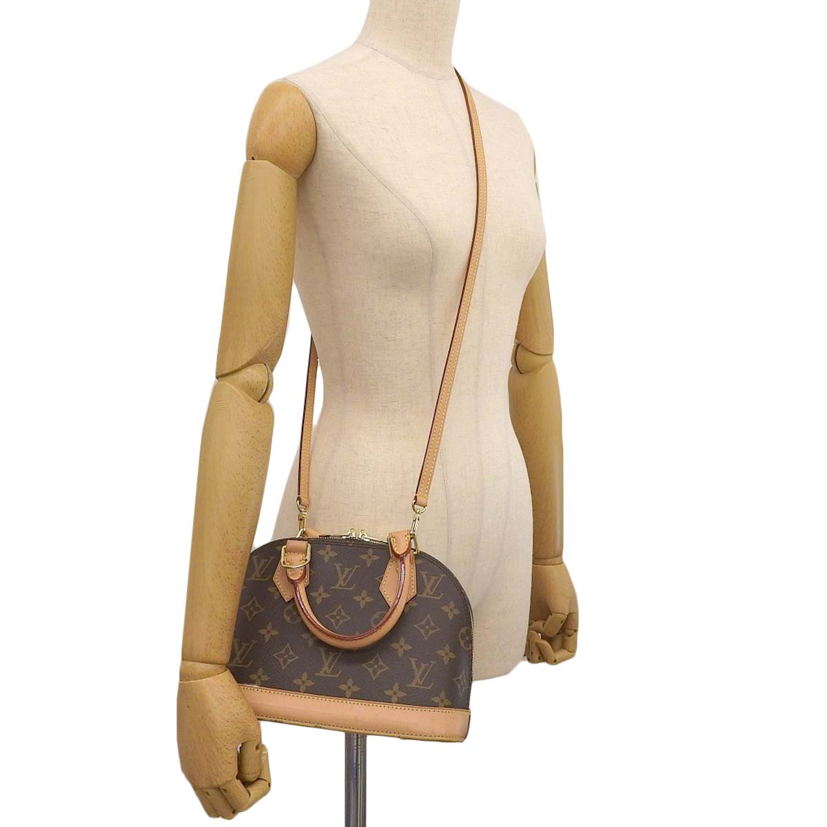 ルイヴィトン LOUIS VUITTON モノグラム アルマ BB ショルダーバッグ ハンドバッグ ブラウン レディース M53512 4262
