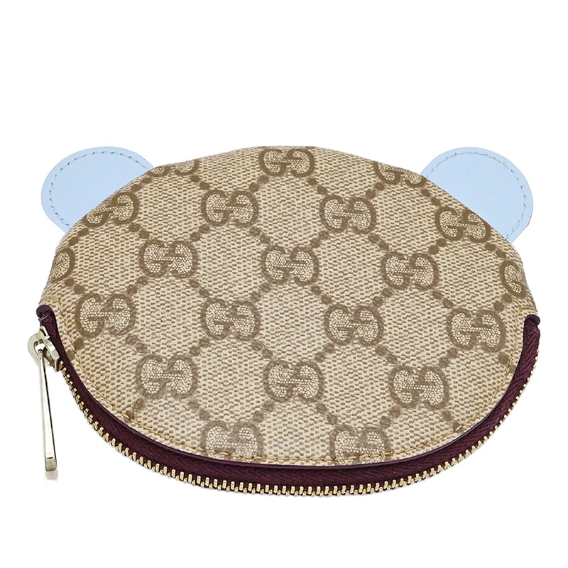 グッチ GUCCI GGスプリーム パンダシェイプ コインケース 財布 小銭入れ アニマル レディース メンズ  2034