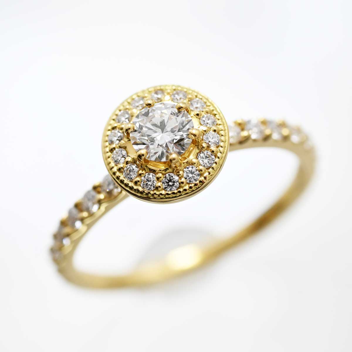 ポルターダ PORTADA K18YG イエローゴールド ダイヤ0.241ct VS1 EX リング 12号  3314