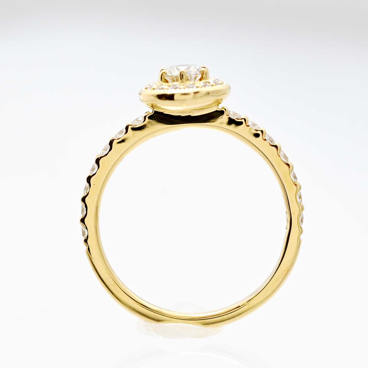 ポルターダ PORTADA K18YG イエローゴールド ダイヤ0.241ct VS1 EX リング 12号  3314