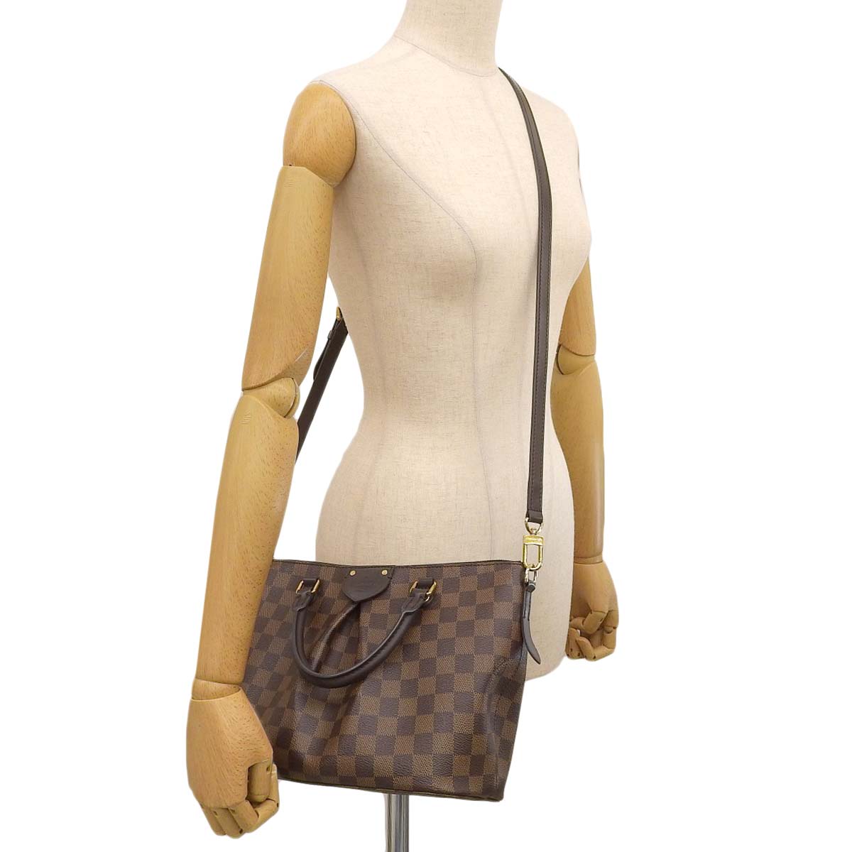 ルイヴィトン LOUIS VUITTON ダミエ シエナPM 2way ショルダーバッグ ハンドバッグ ダミエキャンバス ブラウン レディース N41545 4263