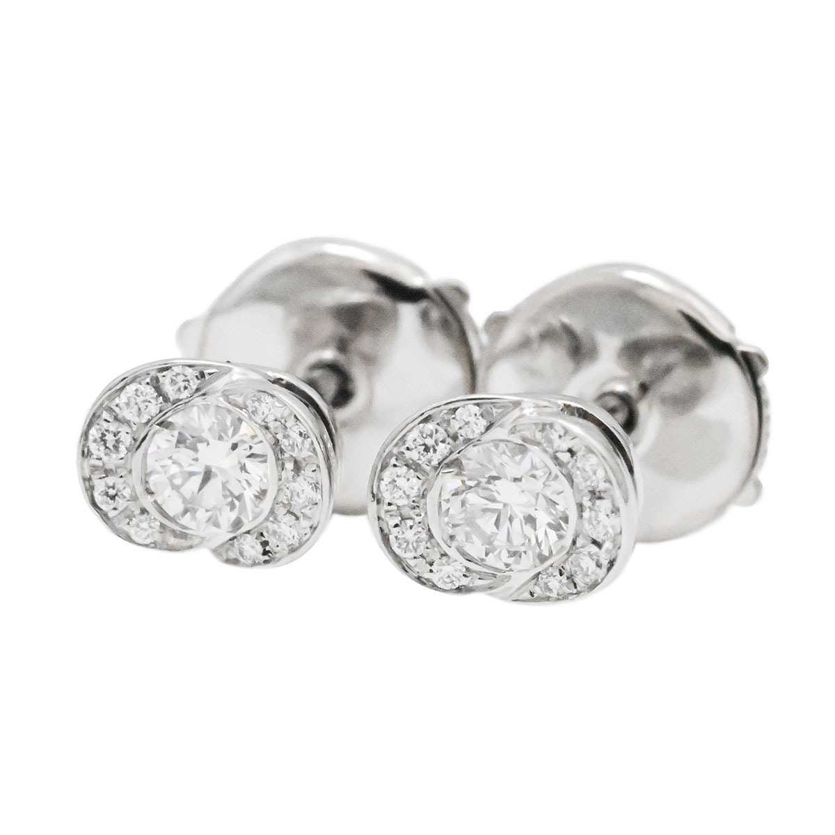 ブルガリ BVLGARI 750WG ホワイトゴールド ダイヤ インコントロダモーレ ピアス レディース  3630