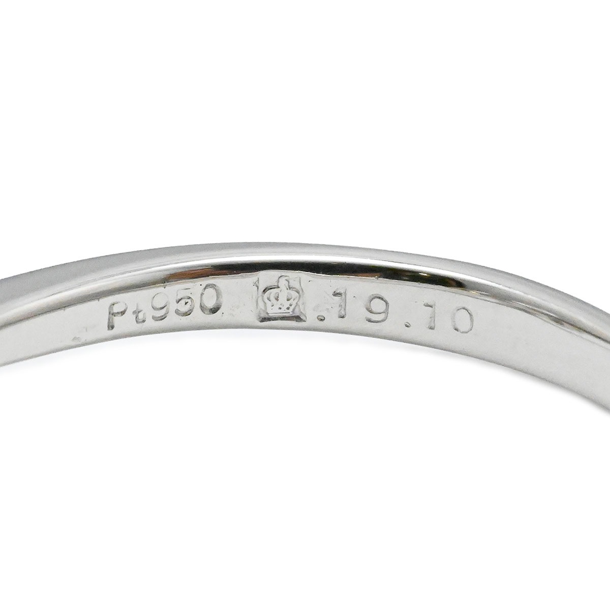 ロイヤルアッシャー ROYAL ASSCHER PT950 プラチナ ダイヤ0.19ct 0.10ct リング 11号 レディース  3686