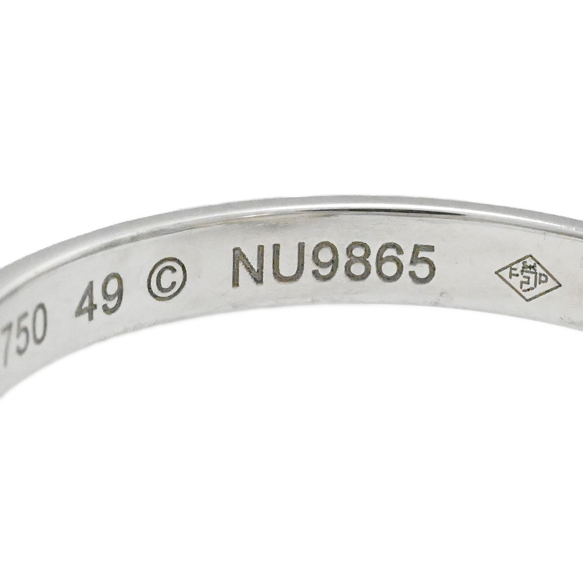 カルティエ CARTIER 750WG K18WG ホワイトゴールド ホワイトシェル