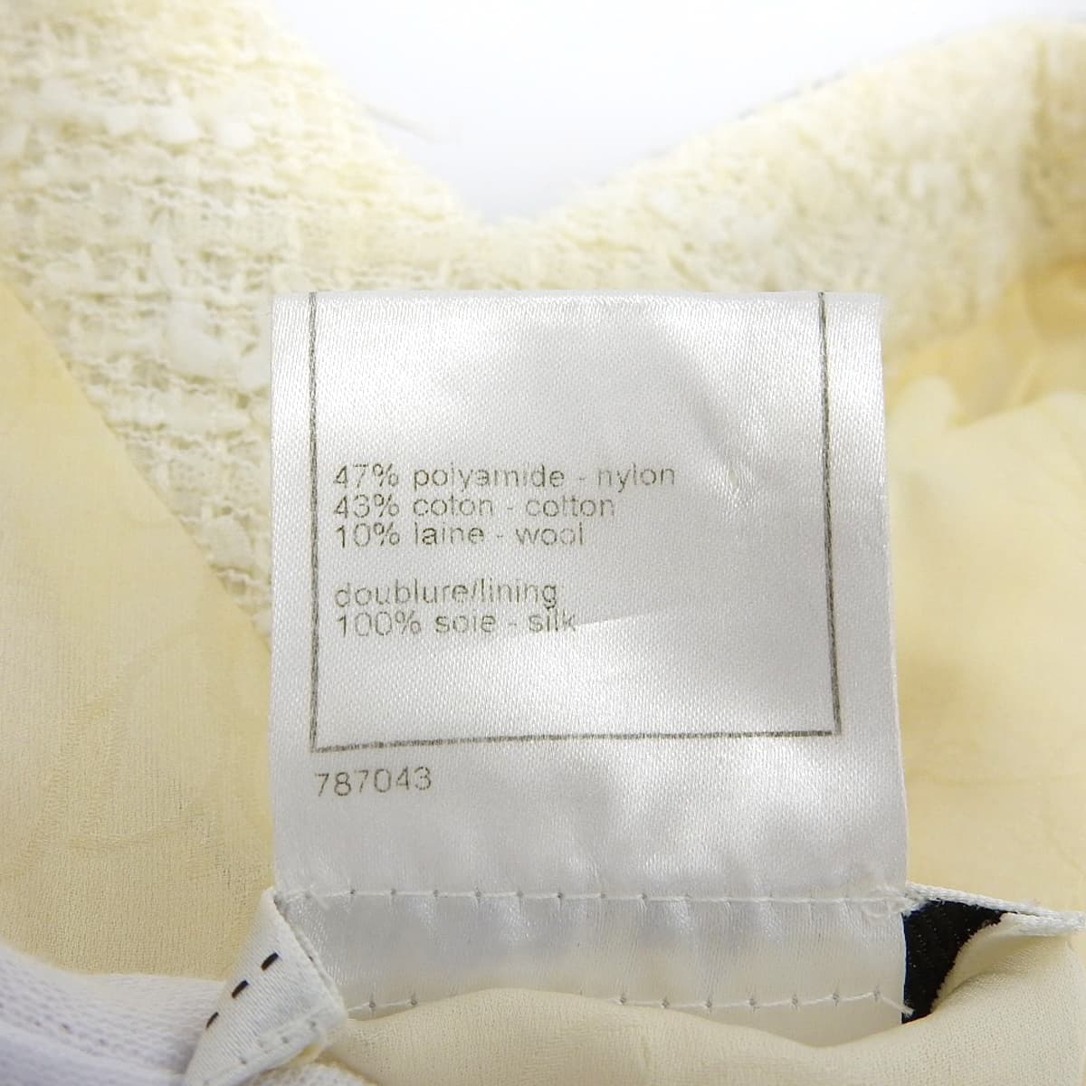 シャネル CHANEL クルーズコレクション バイカラー ツイード ワンピース リボン ココマークボタン 裏地付き 36 レディース P34740V21179 4732