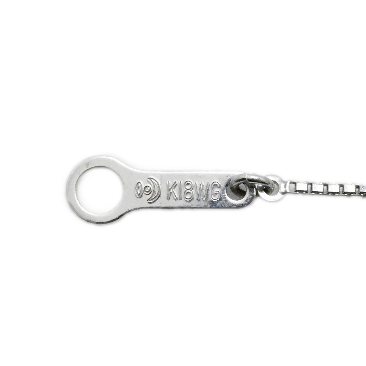 タサキ TASAKI K18WG ホワイトゴールド ルビー ダイヤ0.06ct ネックレス レディース  3690