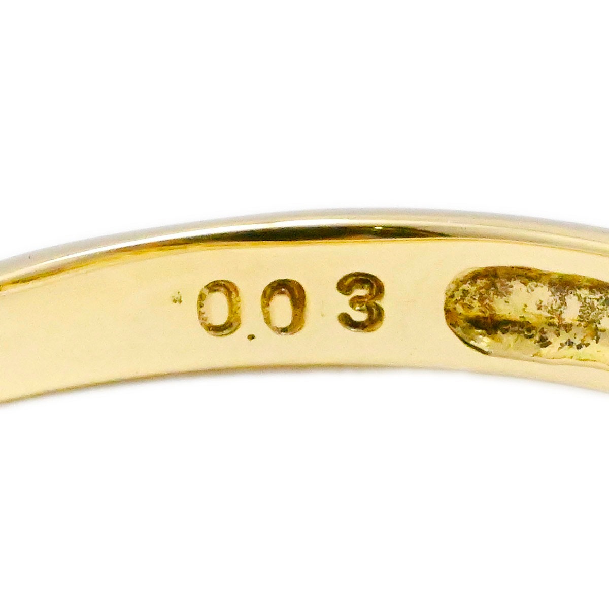 タサキ TASAKI TASAKI K18YG PT900 イエローゴールド プラチナ ダイヤ0.03ct サイズ9号 レディース  3768