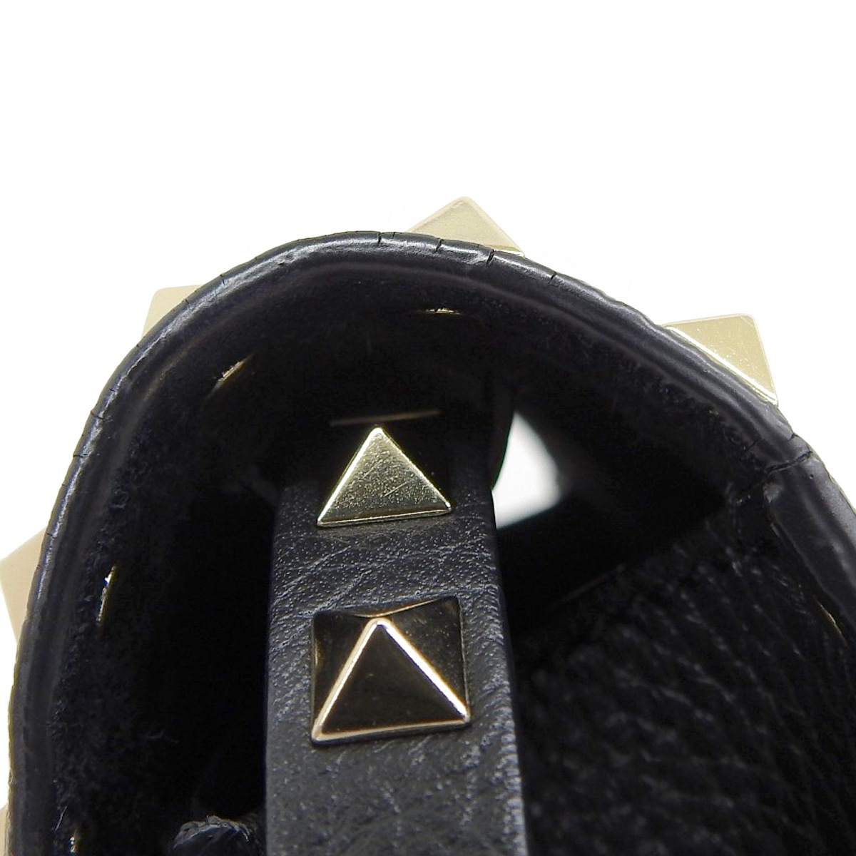 ヴァレンティノ VALENTINO ロックスタッズ 2WAY ショルダーバック 肩掛け ななめ掛け レザー ブラック レディース 4733