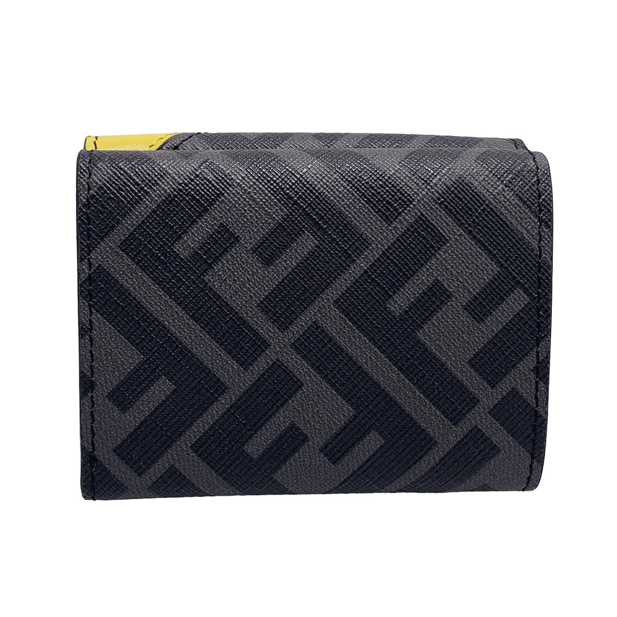フェンディ FENDI ダイアゴナル ズッカ柄 三つ折財布 コンパクト