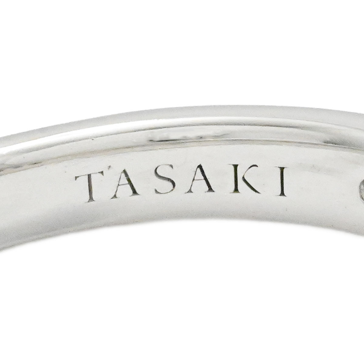 タサキ TASAKI Pt1000 ダイヤ0.09ct インフィニタ パヴェライン リング ダイヤモンド 10号 レディース  3913