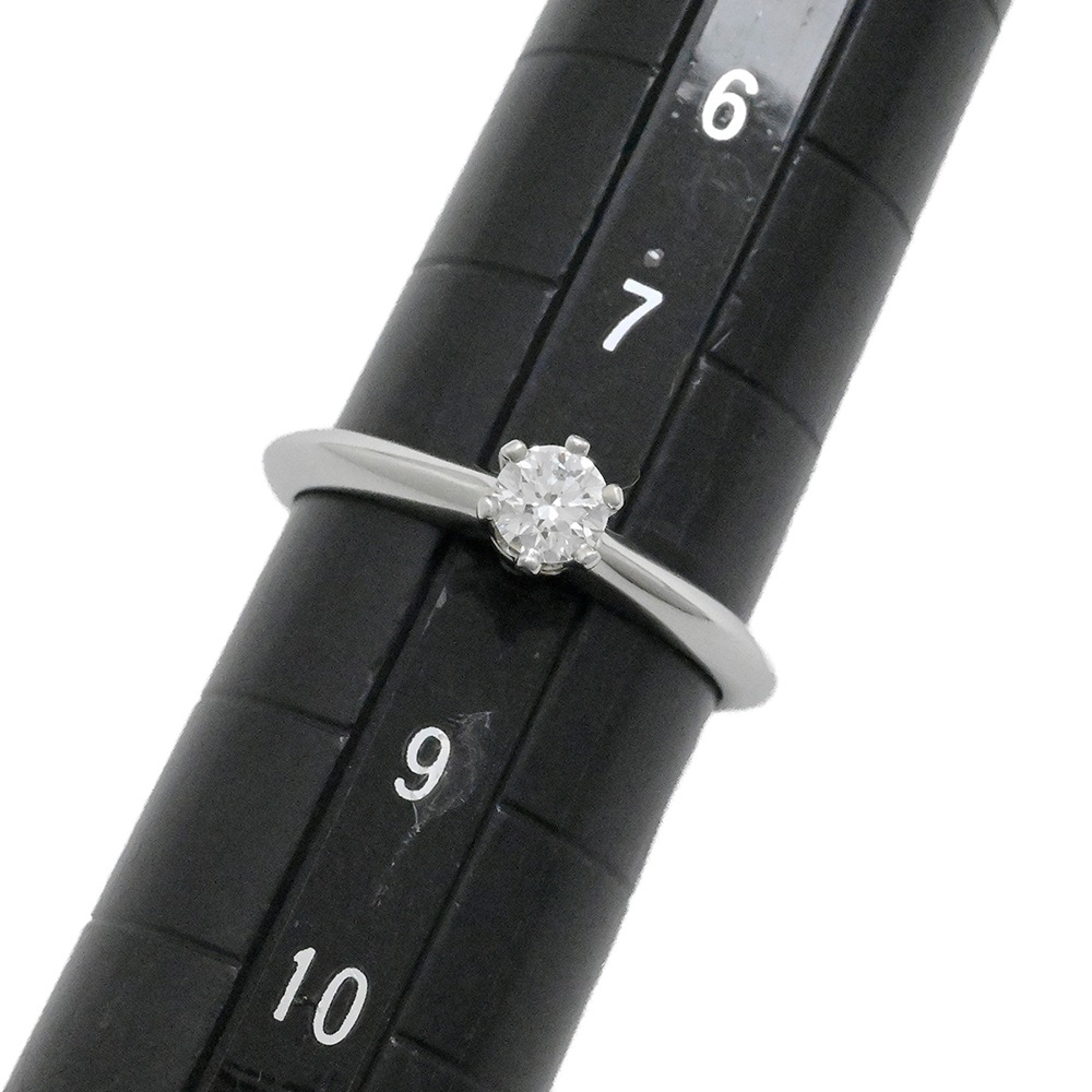 ティファニー TIFFANY & Co. PT950 プラチナ ダイヤ0.18ct セッティング エンゲージ ダイヤモンドリング スタッド一粒ダイヤ サイズ8号  2028