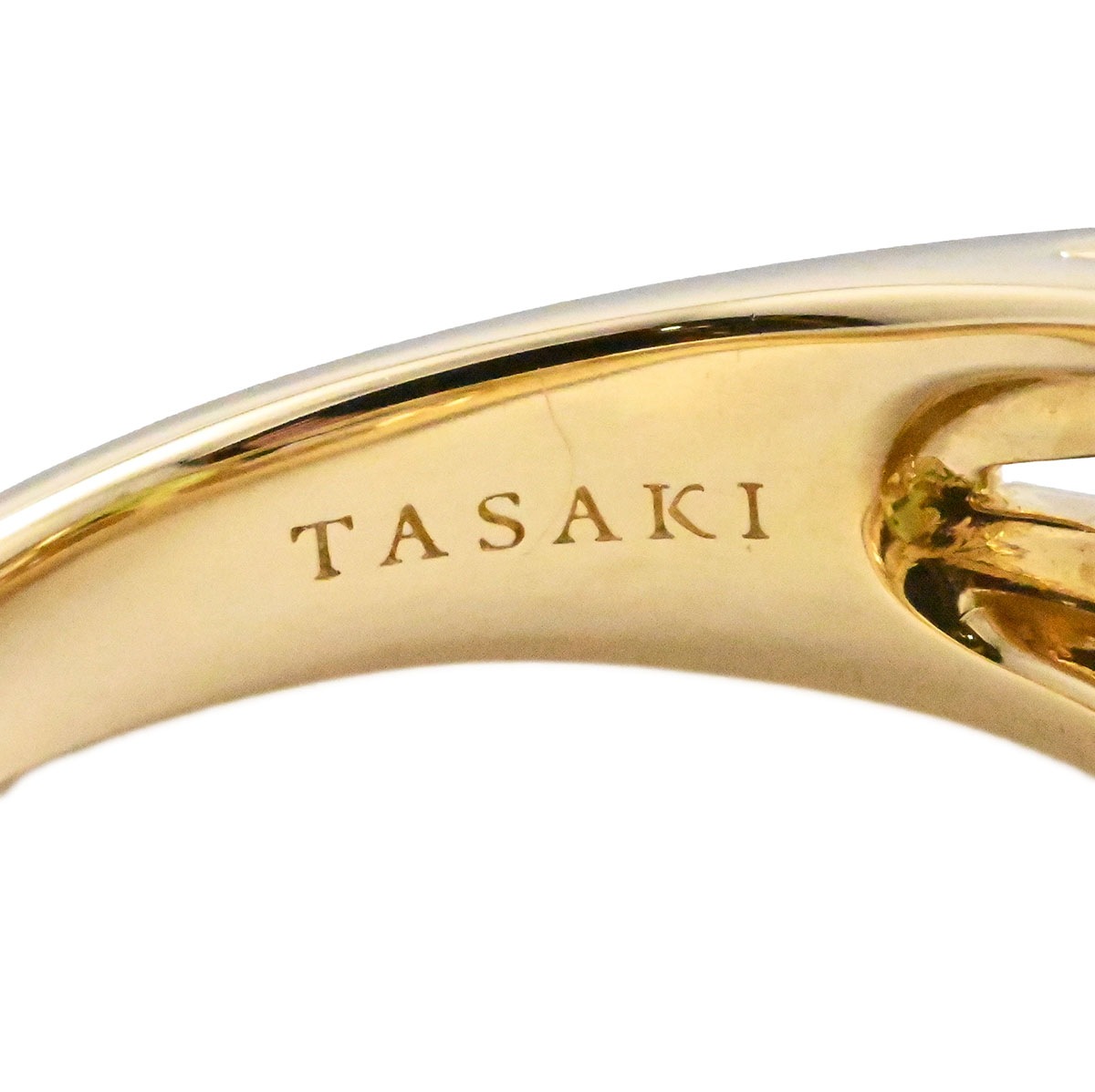 タサキ TASAKI K18ＹG イエローゴールド ペリドット3.49ct ダイヤ0.11ct リング サイズ12 レディース 3624