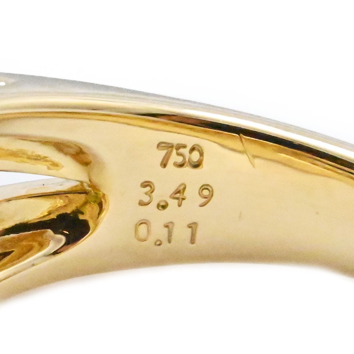 タサキ TASAKI K18ＹG イエローゴールド ペリドット3.49ct ダイヤ0.11ct リング サイズ12 レディース 3624