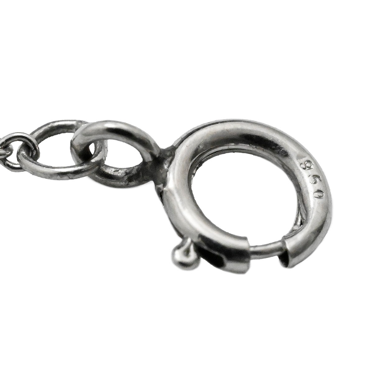 ティファニー TIFFANY&Co. PT950 プラチナ オープンスクエア ダイヤモンド ピンクサファイア ネックレス レディース  3745