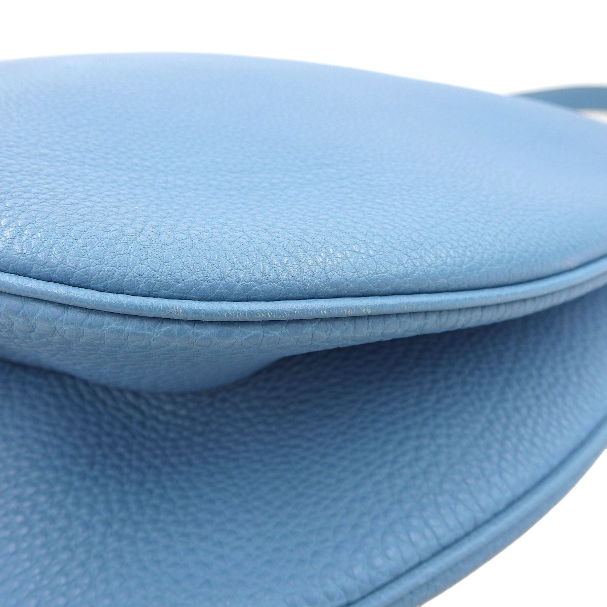 エルメス HERMES ガオ ワンショルダーバッグ トゴ ブルージーン シルバー金具 F□刻印 2002年 レディース 8471