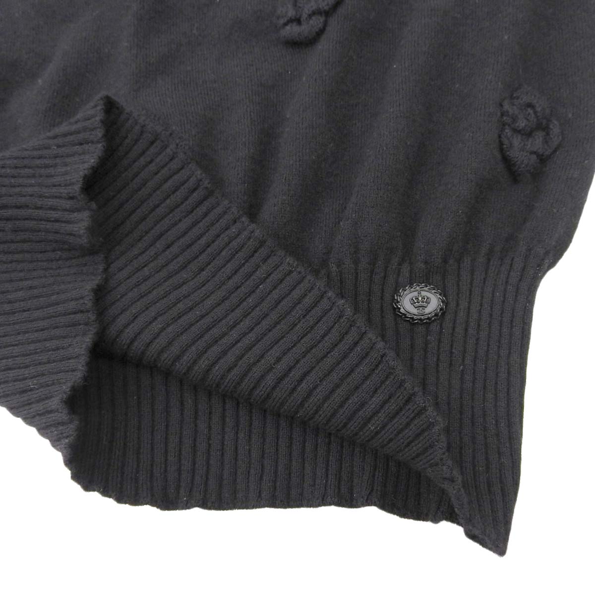 シャネル CHANEL ニット アンサンブル 長袖 スカート カシミア ブラック サイズ36 レディース 08A 4415