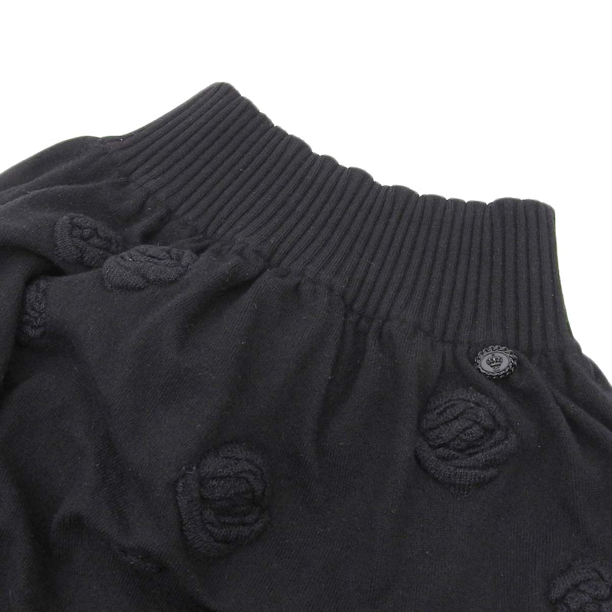シャネル CHANEL ニット アンサンブル 長袖 スカート カシミア ブラック サイズ36 レディース 08A 4415