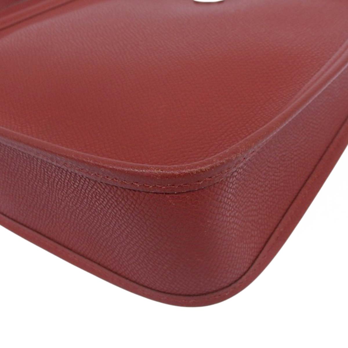 エルメス HERMES ヴェスパTPM ショルダーバッグ 斜め掛け ヴォーエプソン レッド レディース □H刻印 4642