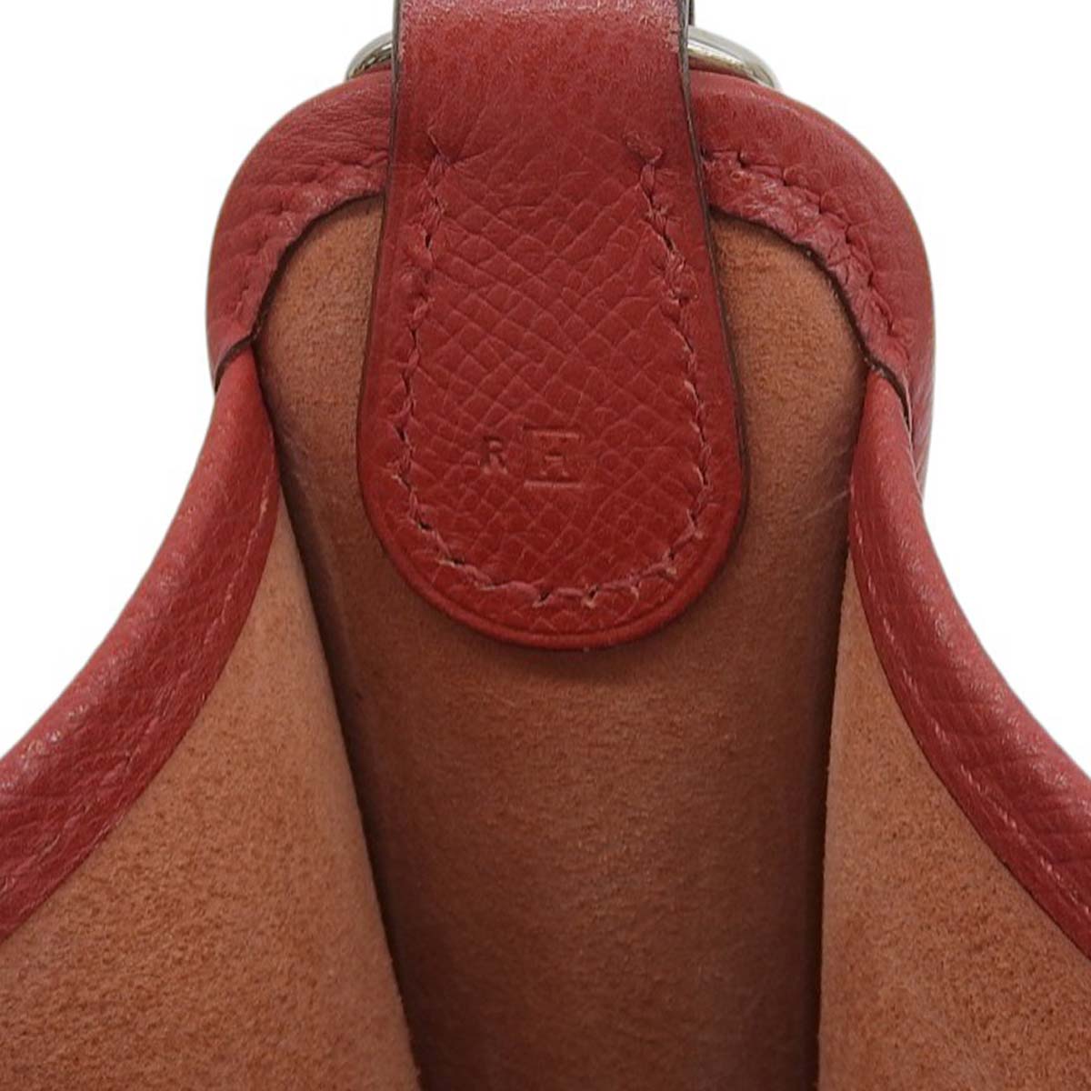 エルメス HERMES ヴェスパTPM ショルダーバッグ 斜め掛け ヴォーエプソン レッド レディース □H刻印 4642