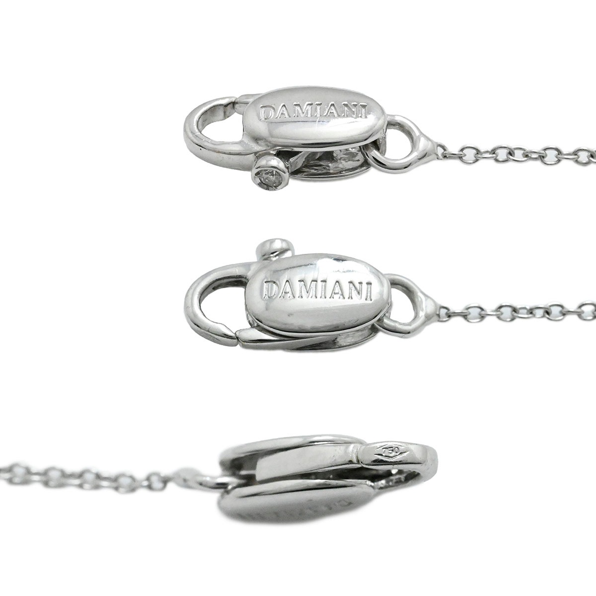 ダミアーニ DAMIANI ベルエポック 750WG K18WG ホワイトゴールド サファイア ダイヤ ハート ネックレス レディース  3915