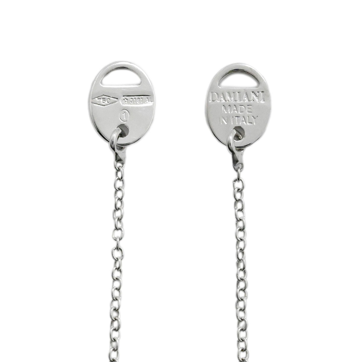 ダミアーニ DAMIANI ベルエポック 750WG K18WG ホワイトゴールド サファイア ダイヤ ハート ネックレス レディース  3915