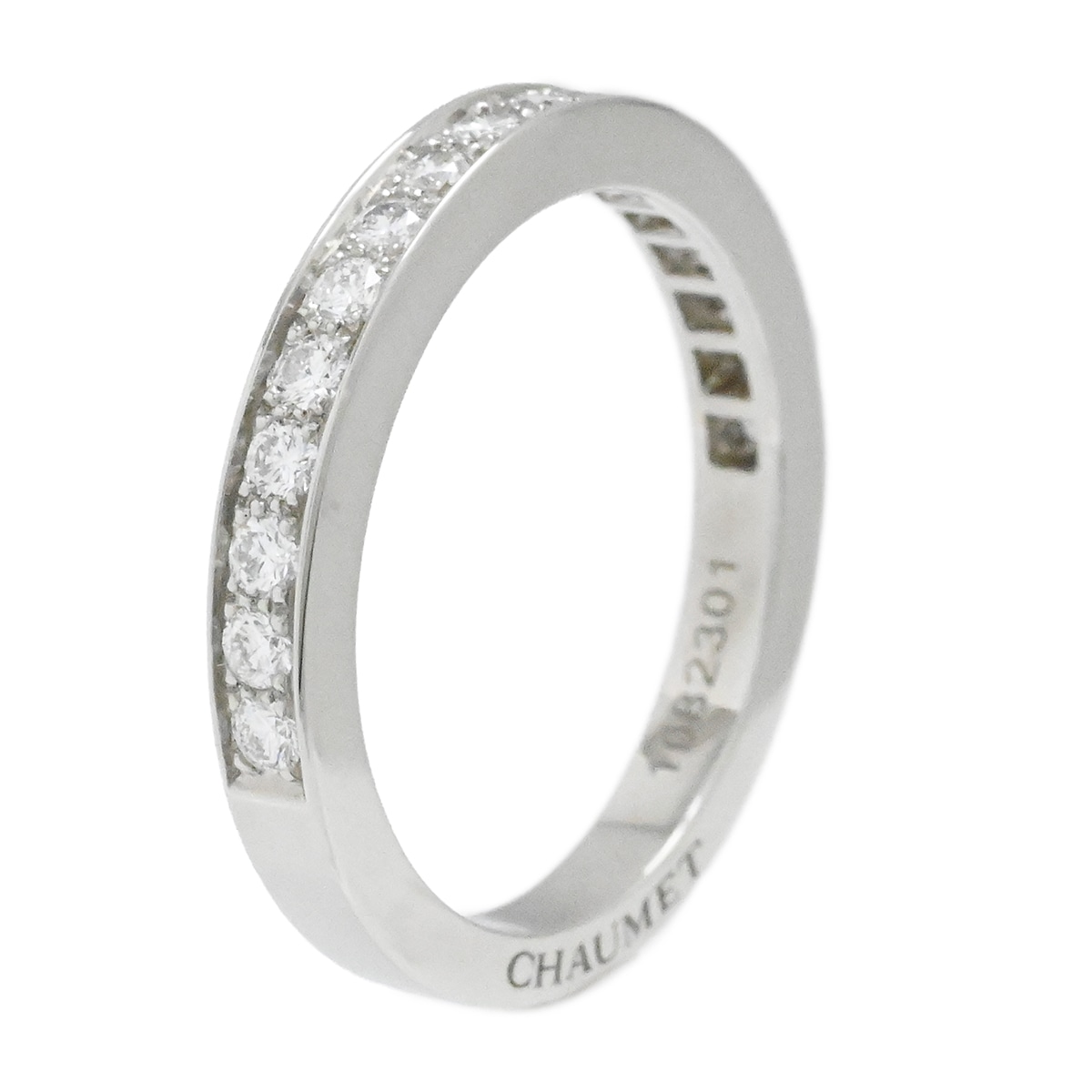 ショーメ CHAUMET PT950 プラチナ ハーフダイヤエタニティリング