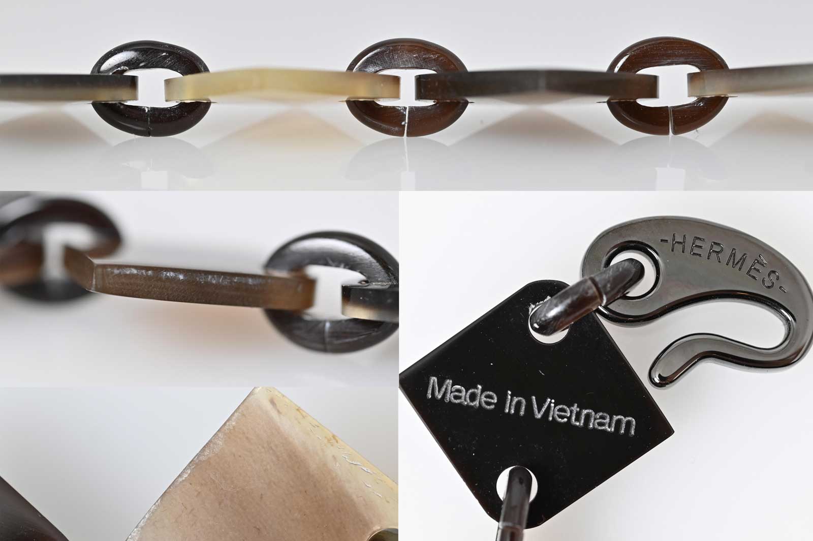 エルメス HERMES バッファローホーン ホーンネックレス ディーヴァ DIVA 4P レディース アクセサリー 7318