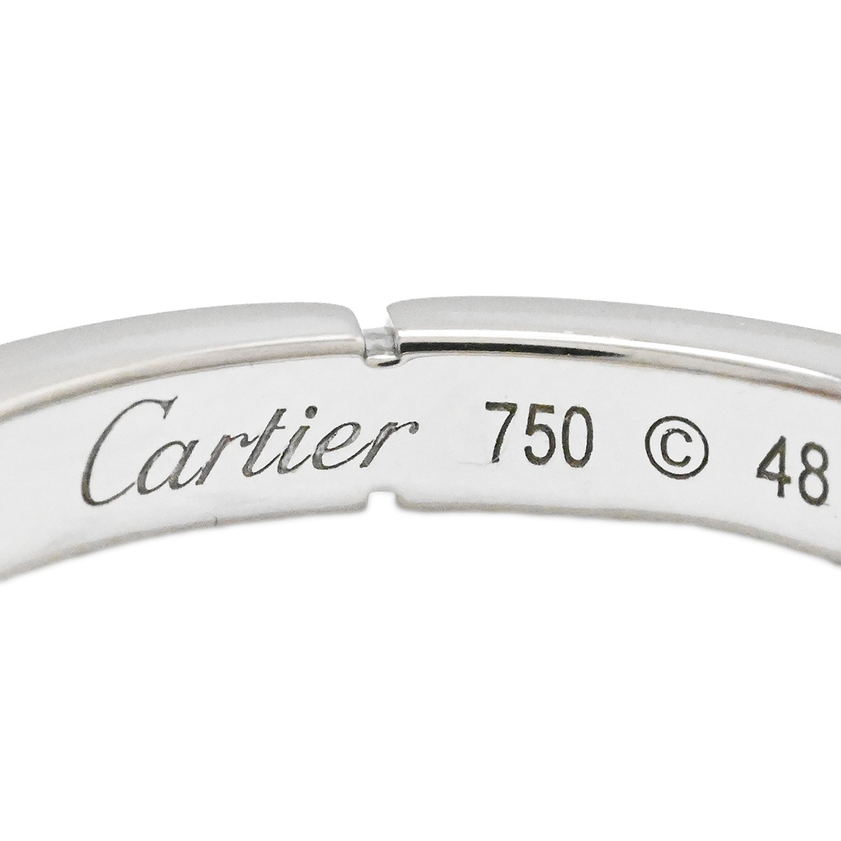 カルティエ CARTIER 750WG K18WG ホワイトゴールド ダイヤ マイヨンパンテールリング サイズ48 レディース  2031