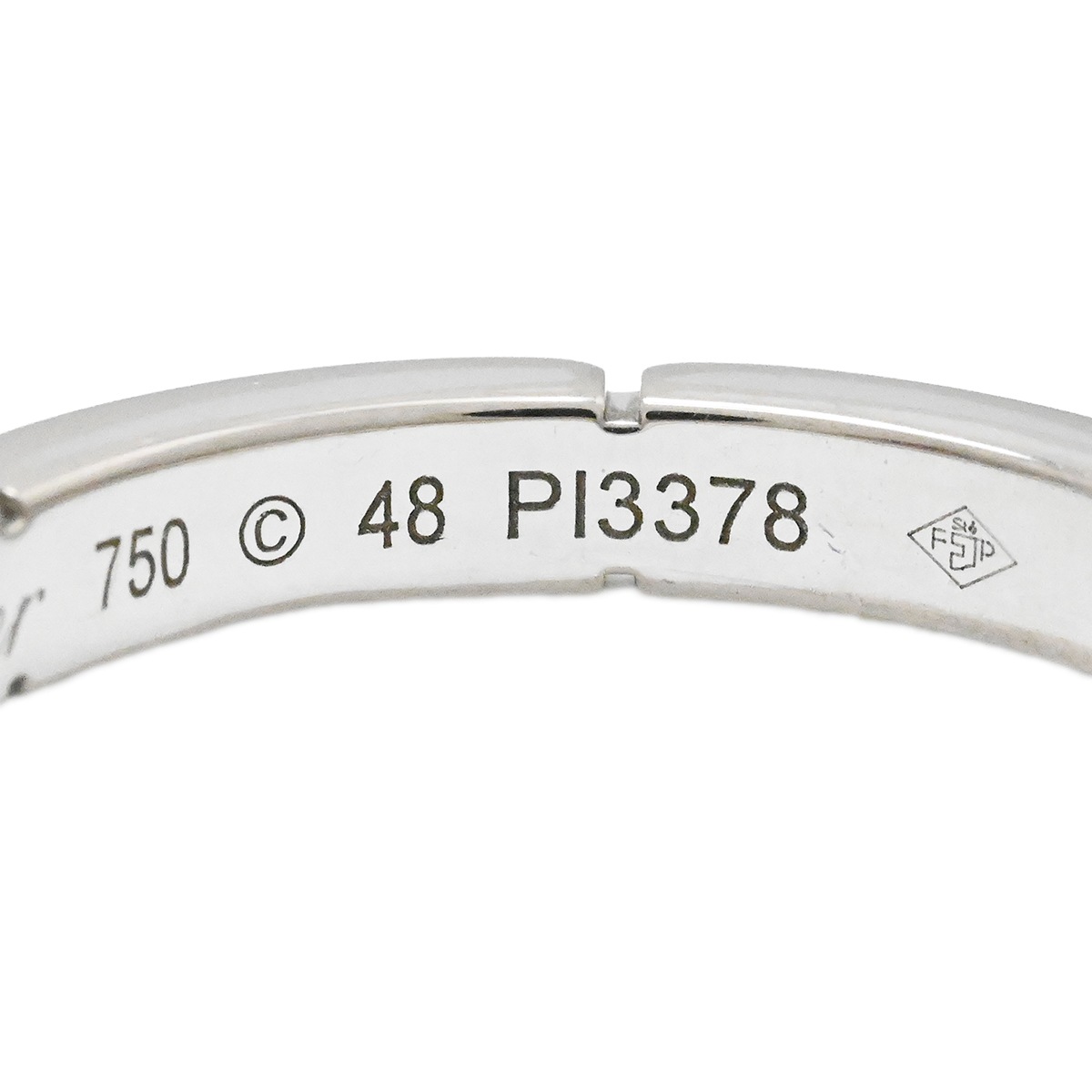 カルティエ CARTIER 750WG K18WG ホワイトゴールド ダイヤ マイヨンパンテールリング サイズ48 レディース  2031
