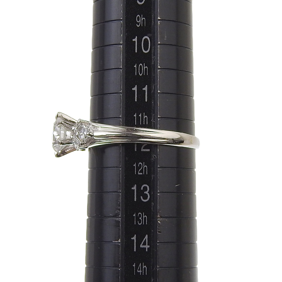 Pt900 プラチナ ダイヤモンド0.670ct H-SI2-FAIR リング 指輪 12号 レディース 4041