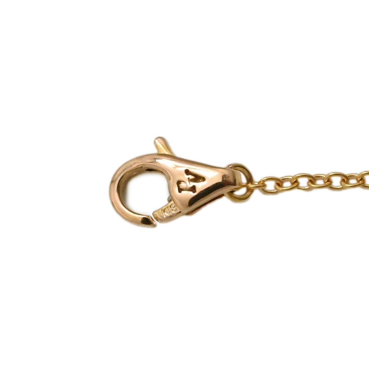 ポンテヴェキオ PONTE VECCHIO K18PＧ ピンクゴールド ピンクサファイア0.38ct ダイヤ0.03ct リボンモチーフネックレス レディース  3636