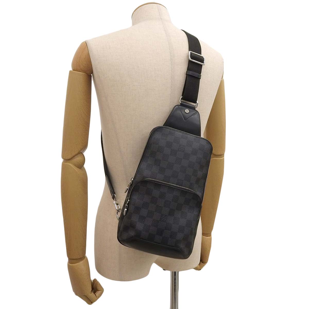 ルイヴィトン LOUIS VUITTON ダミエグラフィット スリングバッグ ボディバッグ ダミエグラフィット Ｎ41719 ブラック メンズ 4573