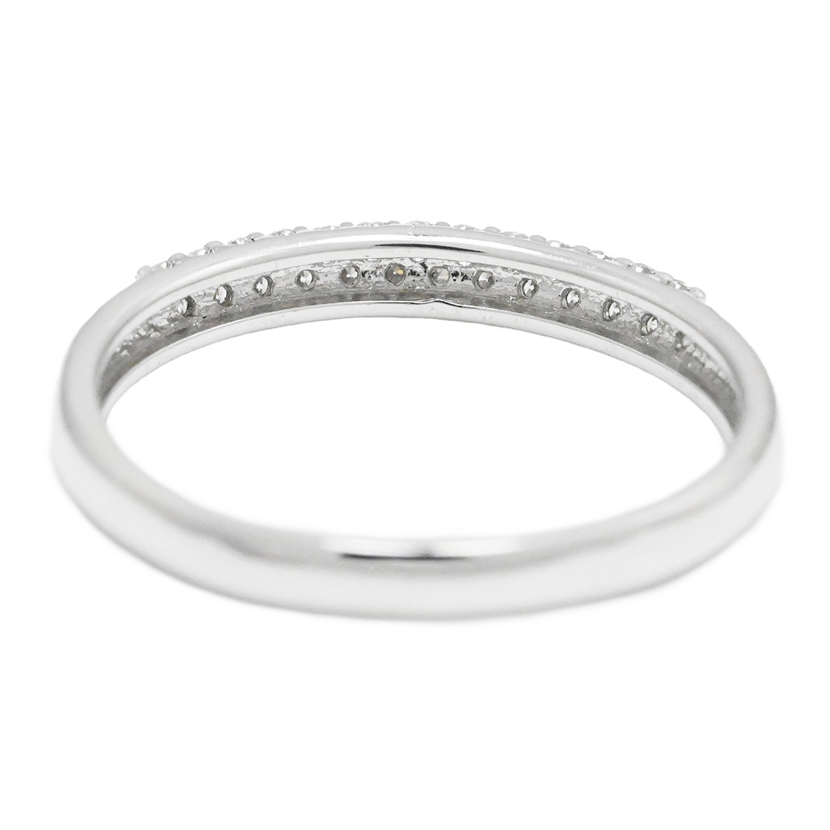 ポンテヴェッキオ Ponte Vecchio K18GW ダイヤ0.21ct エテルノピッコリ―ニ パヴェダイヤリング サイズ11号  2032