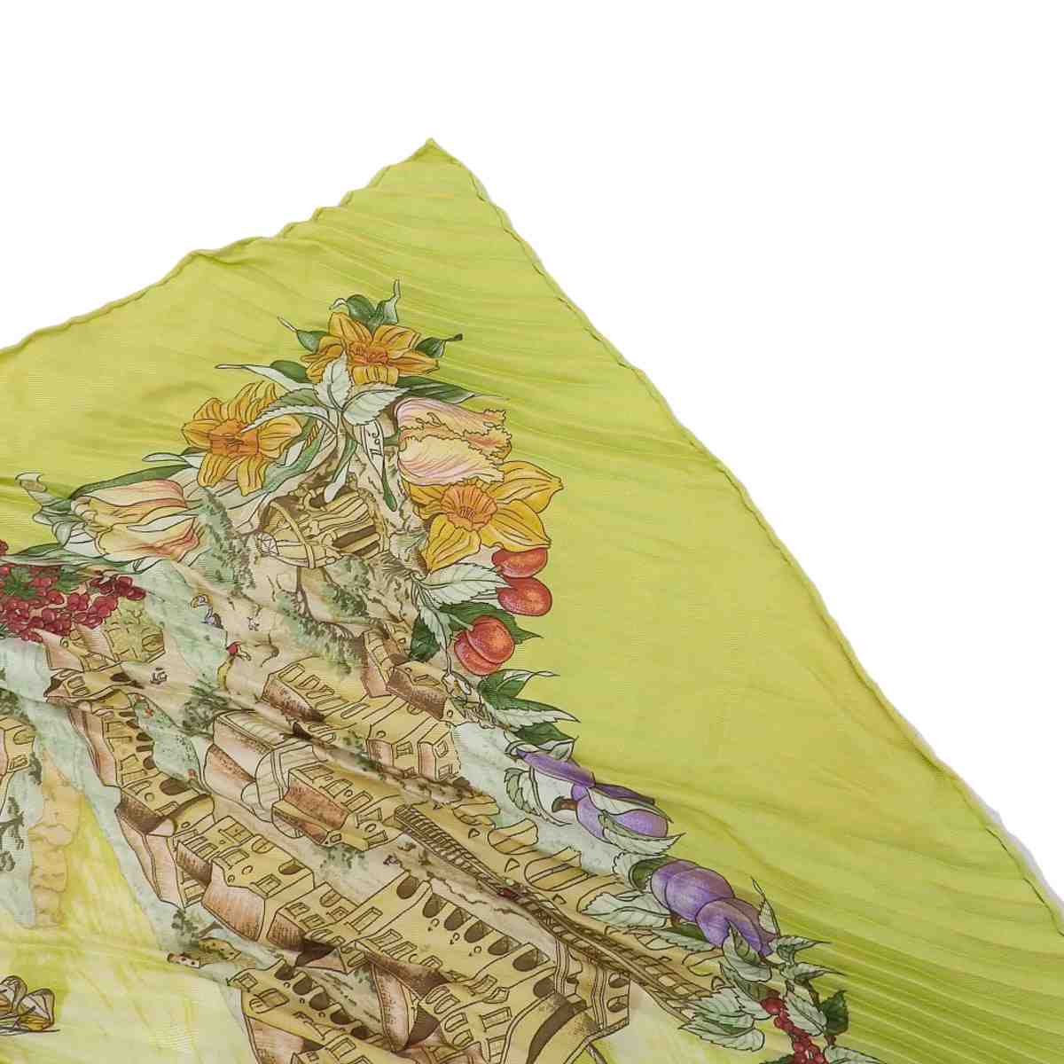 エルメス HERMES プリーツスカーフ Au Pays de Cocagne 楽園にて