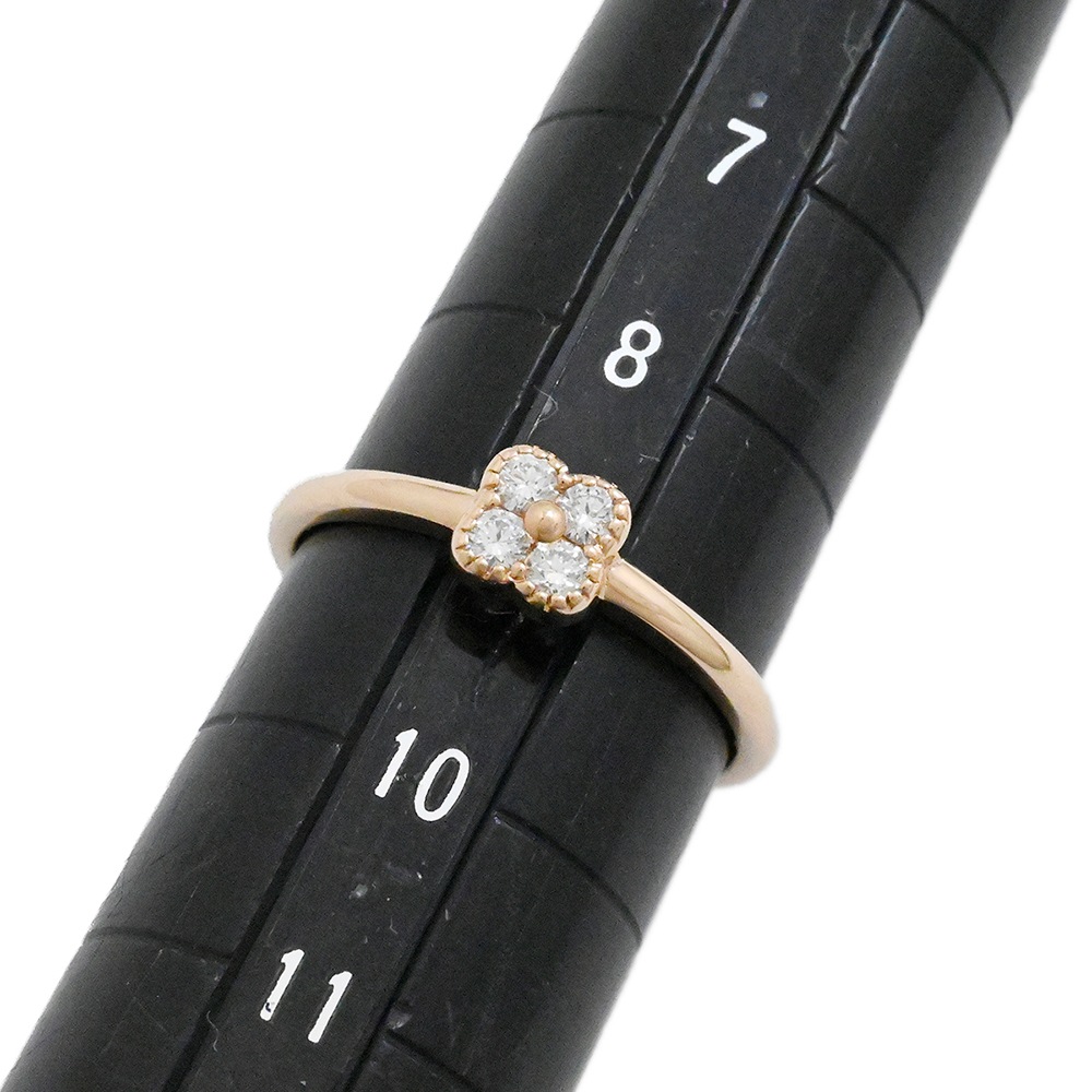 ポンテヴェッキオ Ponte Vecchio K18PG ピンクゴールド ダイヤ0.14ct フラワーモチーフ リング レディース サイズ 9号 2033