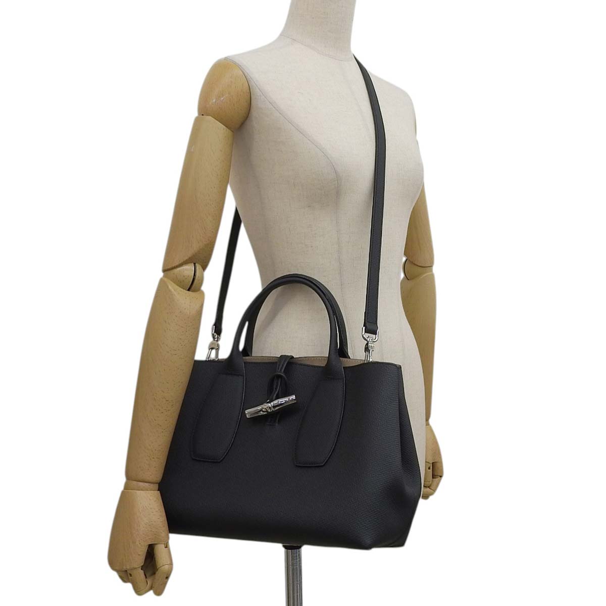 【極美品】LONGCHAMP ロンシャン 2way ハンドバッグ ロゾ レザー ロンシャン LONGCHAMP ロゾ 2WAYバッグ ハンドバッグ ショルダー