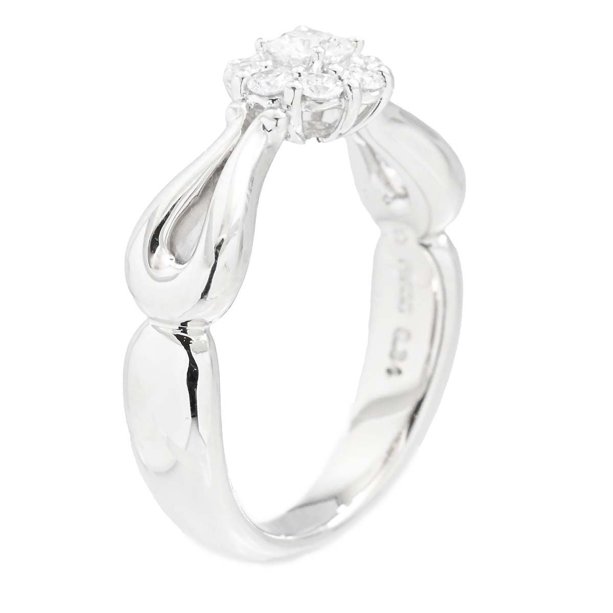 星の砂 HOSHINOSUNA PT900 プラチナ ダイヤ0.34ct リング 11号 レディース  3542