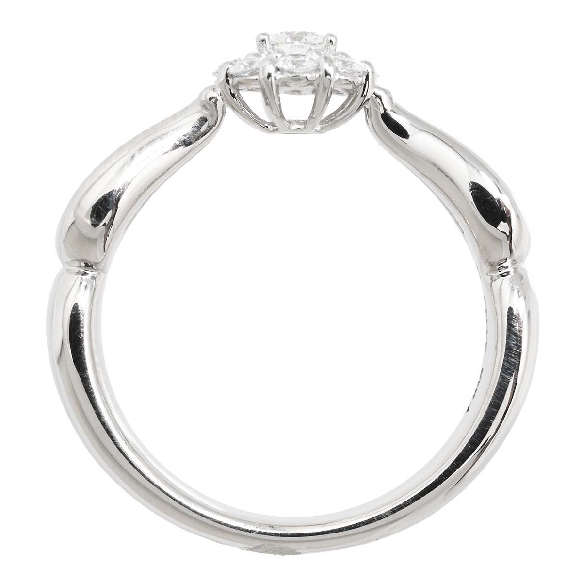 星の砂 HOSHINOSUNA PT900 プラチナ ダイヤ0.34ct リング 11号 レディース  3542