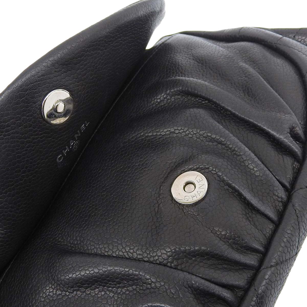 シャネル CHANEL チェーンウォレット ショルダーバッグ キャビアスキン ブラック レディース 12番台 4420