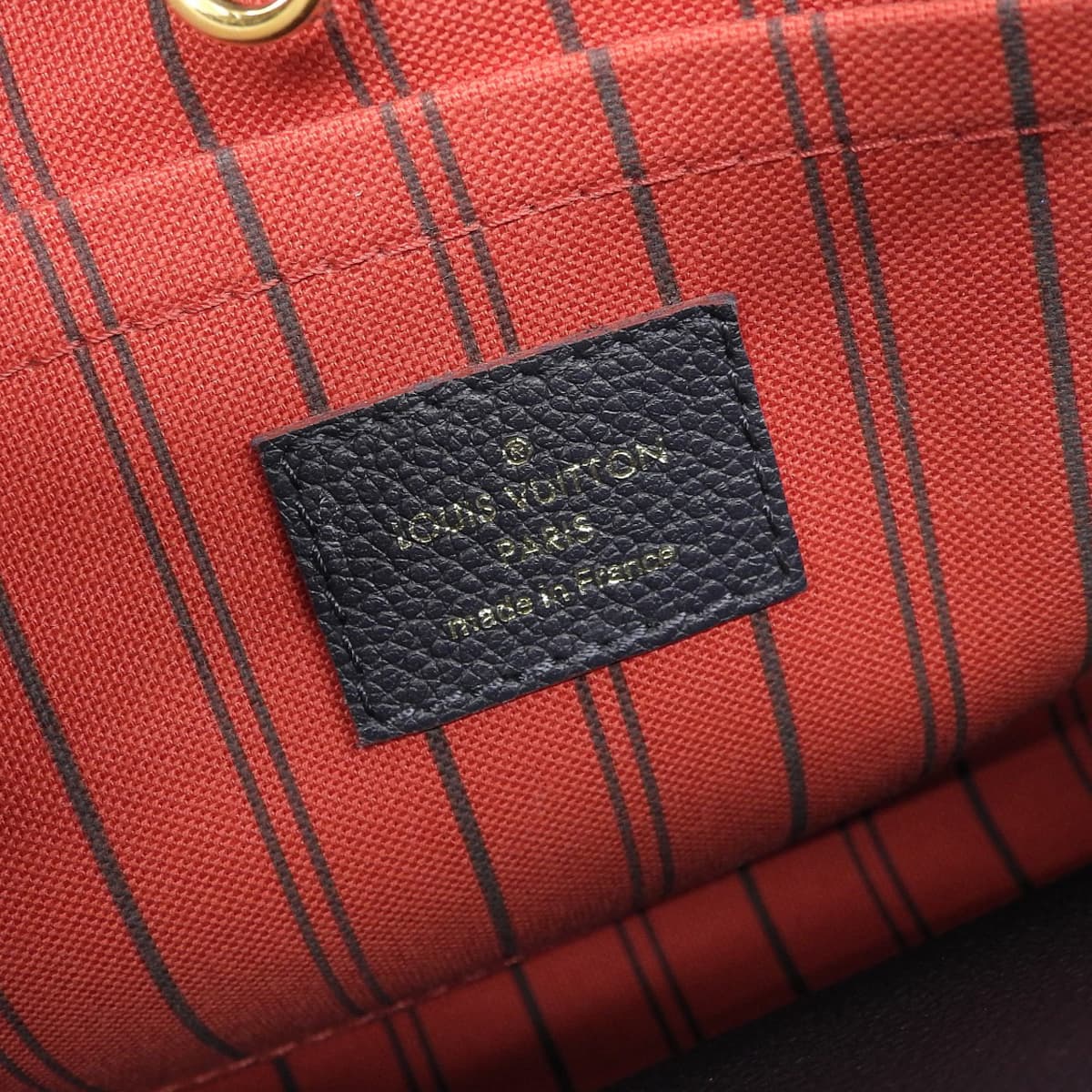 ルイヴィトン LOUIS VUITTON モノグラム アンプラント モンテーニュBB 2WAYバッグ ななめ掛け 紺×赤 ゴールド金具 レディース M42747 4741