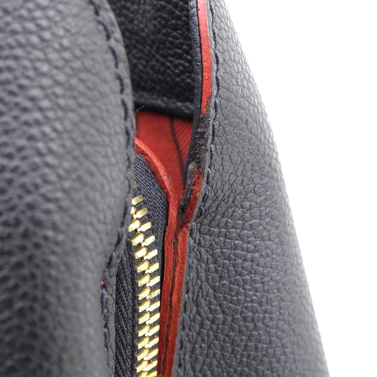 ルイヴィトン LOUIS VUITTON モノグラム アンプラント モンテーニュBB 2WAYバッグ ななめ掛け 紺×赤 ゴールド金具 レディース M42747 4741