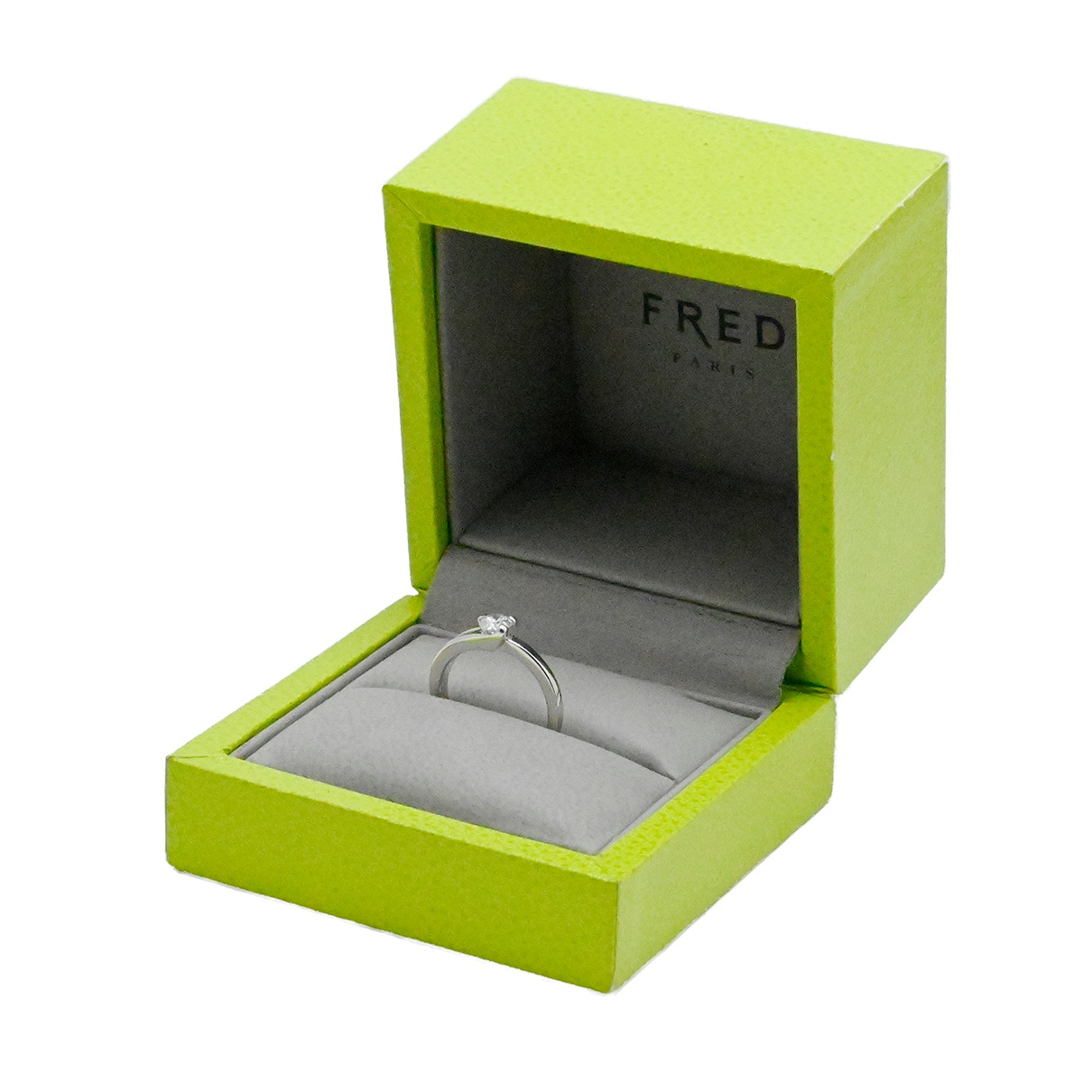 フレッド FRED PT950 プラチナ ダイヤ0.31ct F VS1 Excellent リング ダイヤモンド サイズ8号 レディース  2038