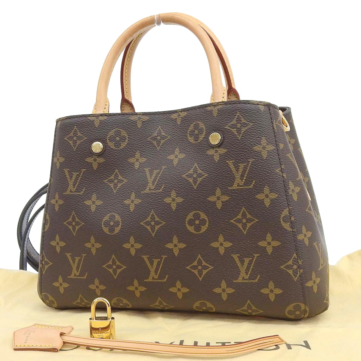 ルイヴィトン LOUIS VUITTON モノグラム モンテーニュBB 2way ショルダーバッグ 斜め掛け レディース M41055 4382