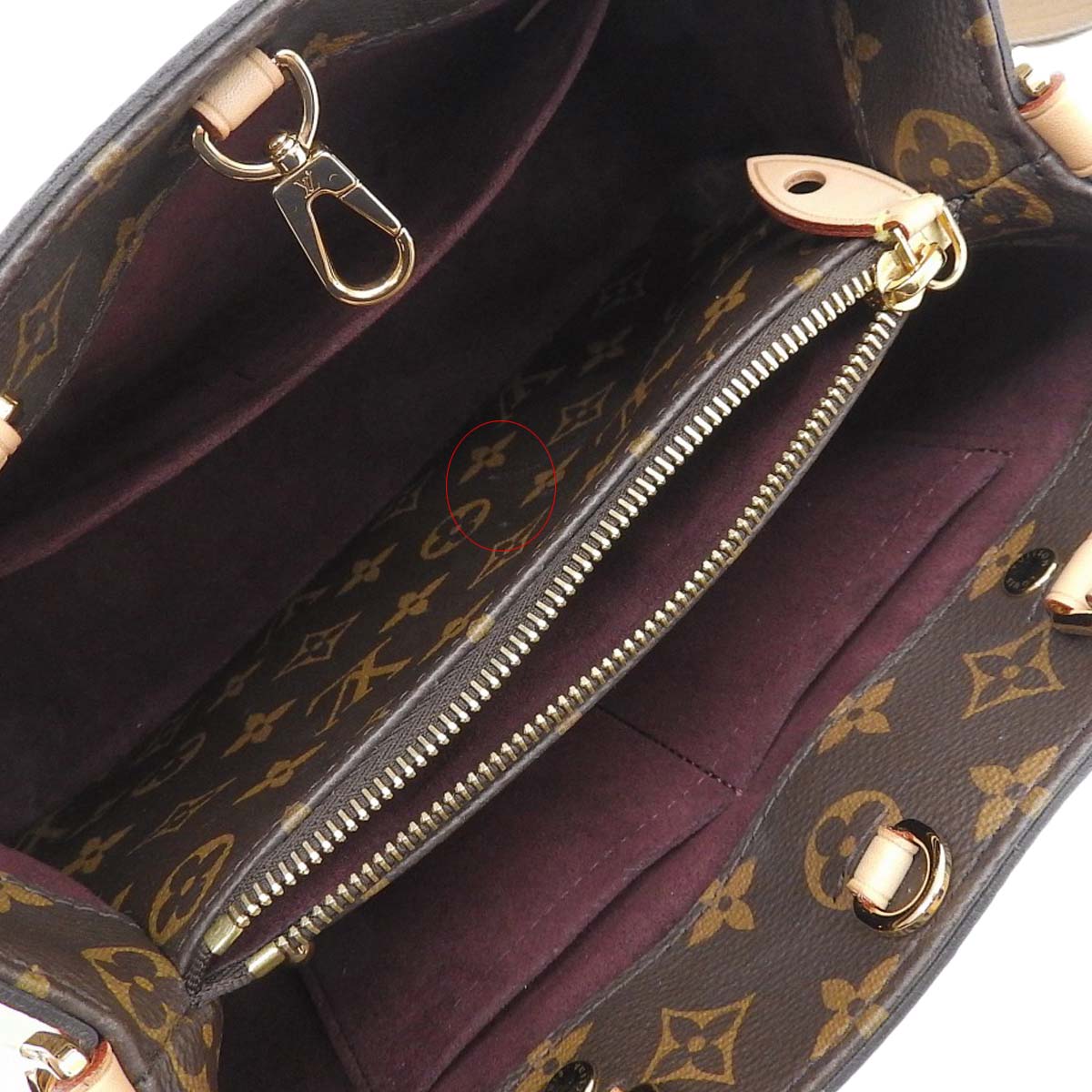 ルイヴィトン LOUIS VUITTON モノグラム モンテーニュBB 2way ショルダーバッグ 斜め掛け レディース M41055 4382
