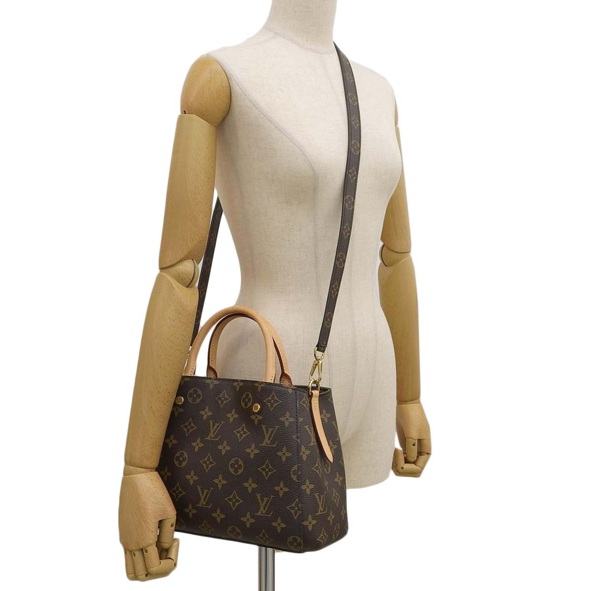ルイヴィトン LOUIS VUITTON モノグラム モンテーニュBB 2way ショルダーバッグ 斜め掛け レディース M41055 4382