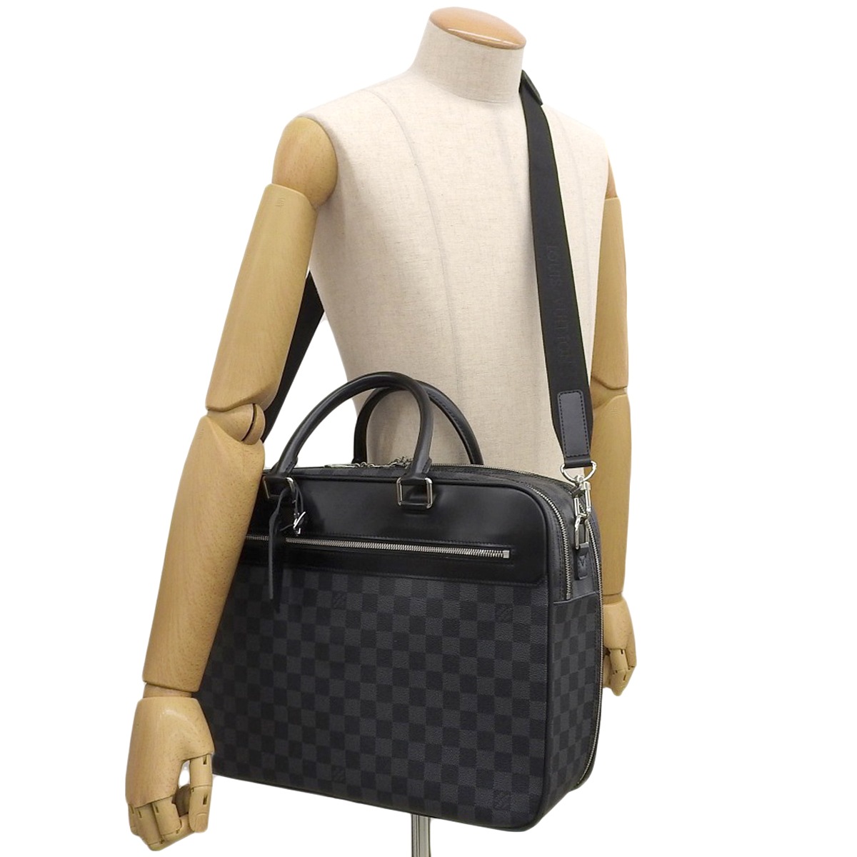 ルイヴィトン LOUIS VUITTON ダミエグラフィット オーバーナイト ビジネスバッグ ショルダーバッグ 2WAY メンズ M41004 4117