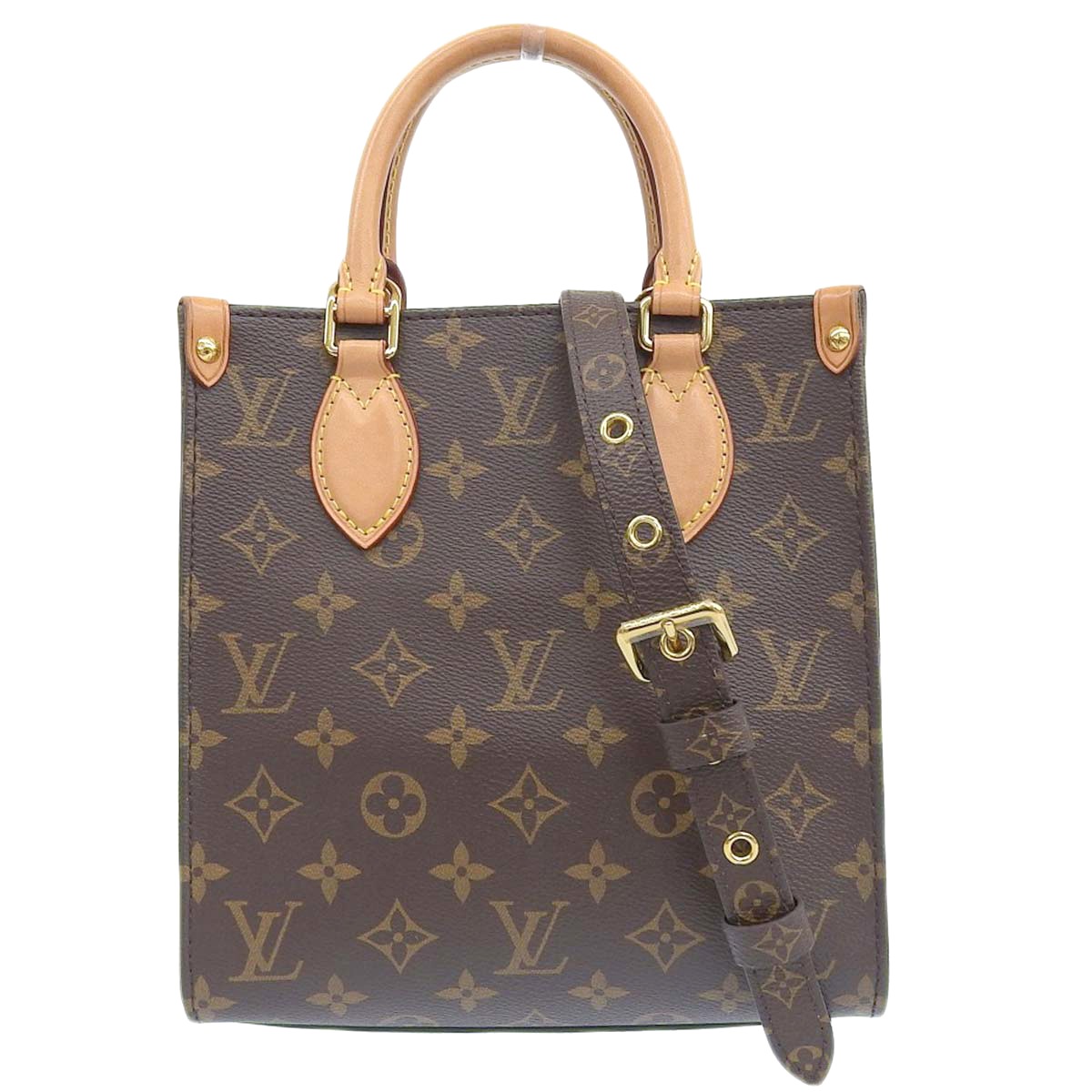 ルイヴィトン LOUIS VUITTON モノグラム サックプラBB 2way ショルダー 斜め掛け ハンドバック トート ストラップ付 レディース M46265 4383