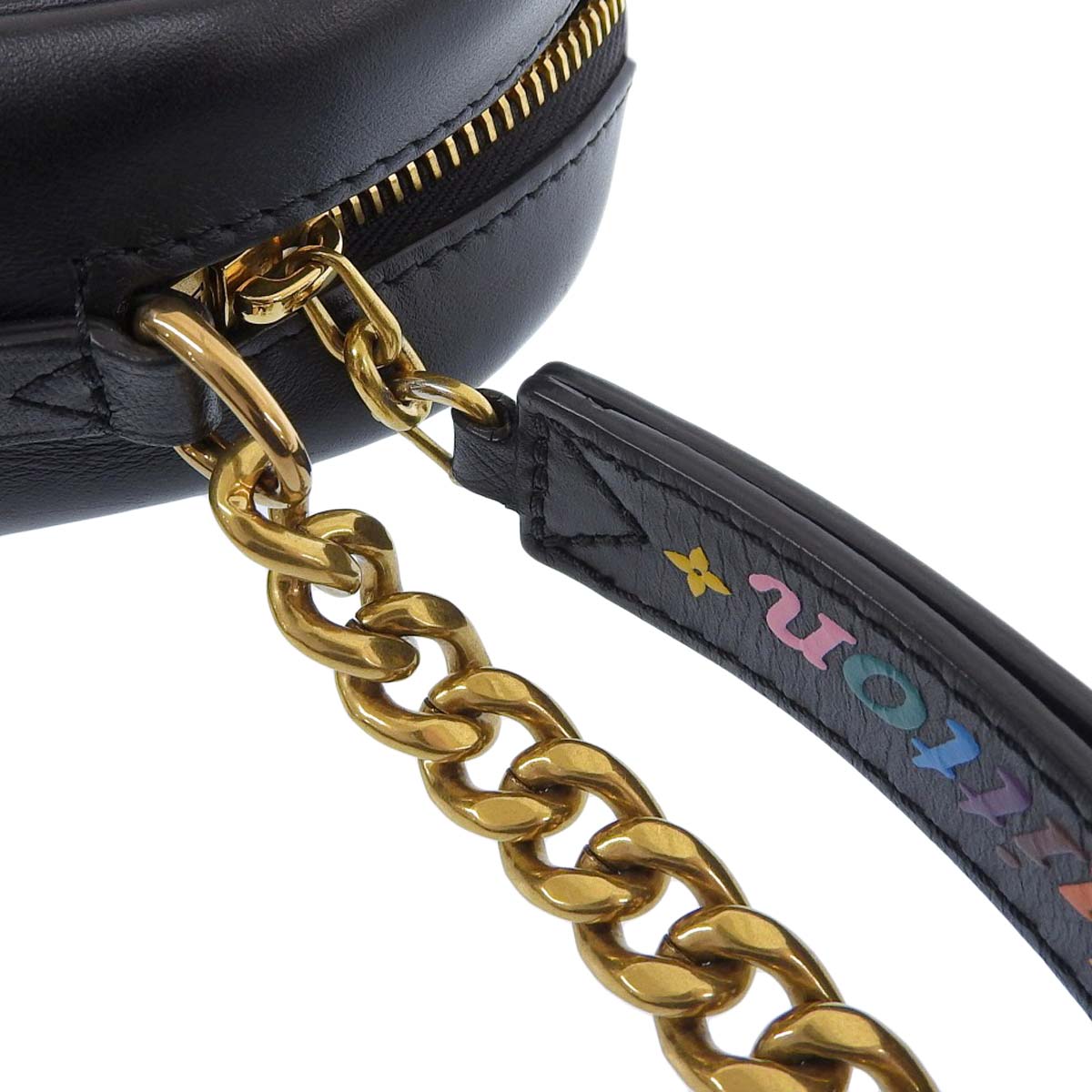 ルイヴィトン LOUIS VUITTON ニューウェーブ カメラバッグ ショルダー チェーンショルダー レザー ブラック レディース M53682 4423