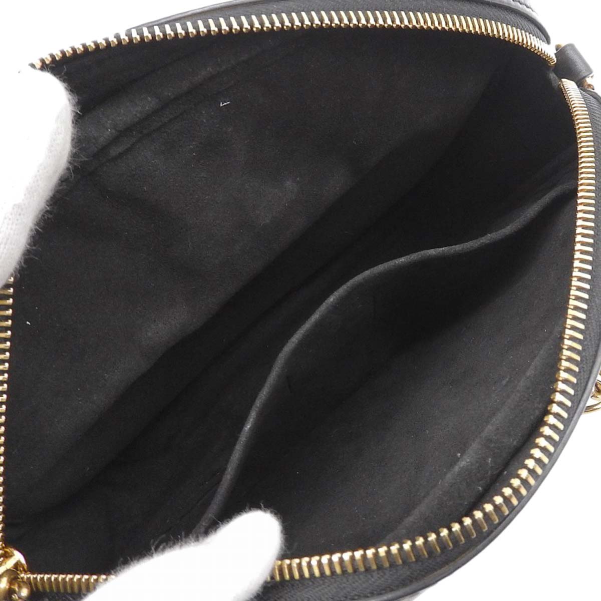 ルイヴィトン LOUIS VUITTON ニューウェーブ カメラバッグ ショルダー チェーンショルダー レザー ブラック レディース M53682 4423