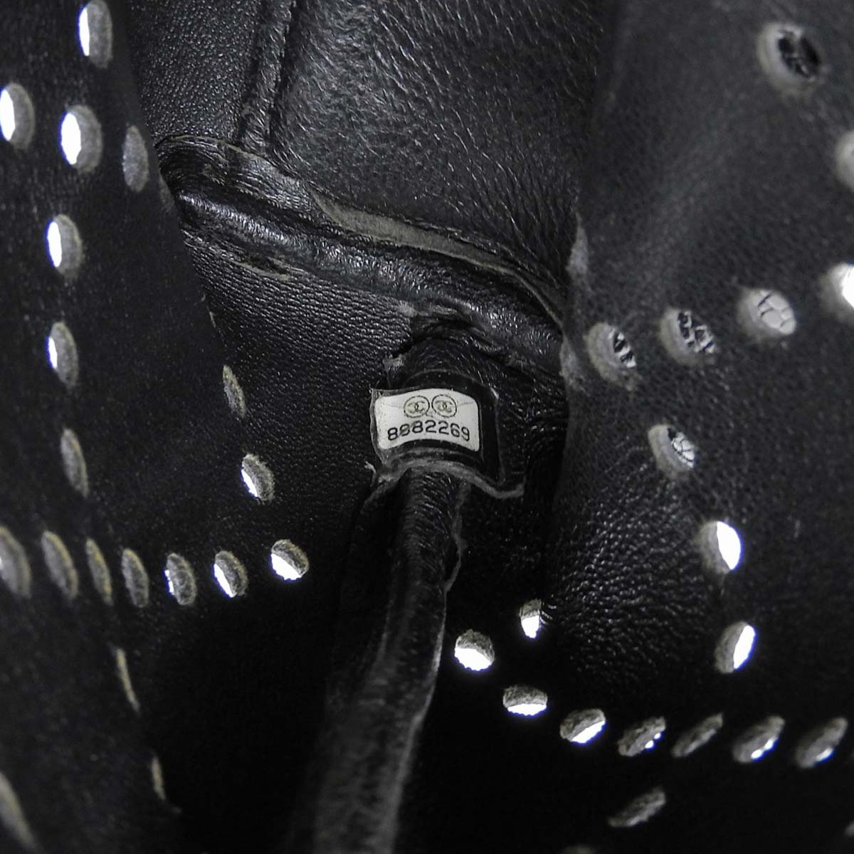 シャネル CHANEL パンチング ココマーク べっ甲 チェーン トートバッグ